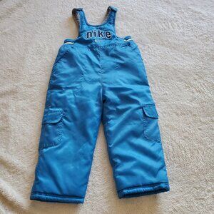 Nike Snow Bib Pants Ski Suit Insulated Overalls Blue Toddler Youth Boys 24 month